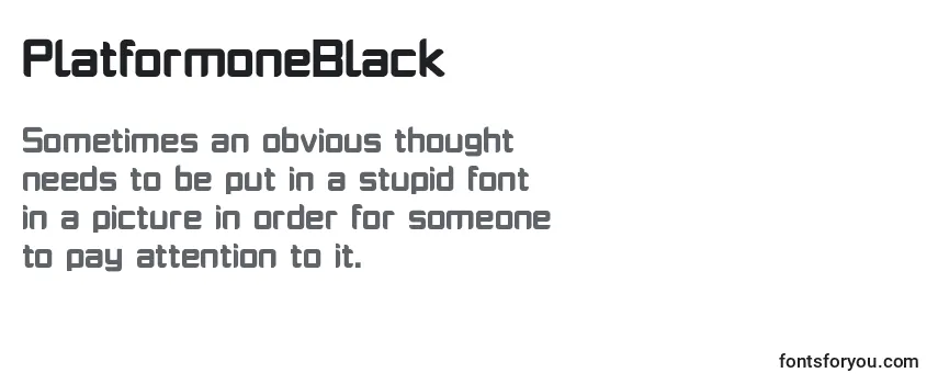 PlatformoneBlack Font