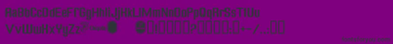 フォントChiquitaNormal – 紫の背景に黒い文字
