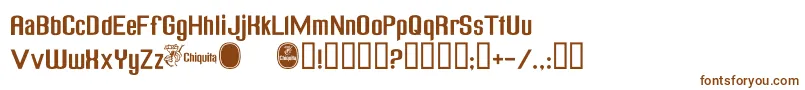 Шрифт ChiquitaNormal – коричневые шрифты на белом фоне