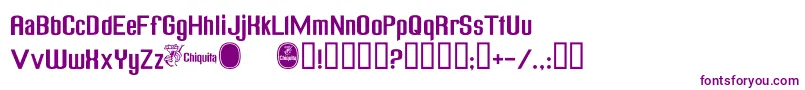ChiquitaNormal Font – Purple Fonts on White Background