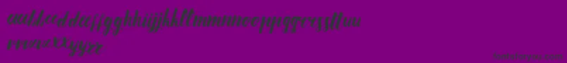 AnanasLips Font – Black Fonts on Purple Background