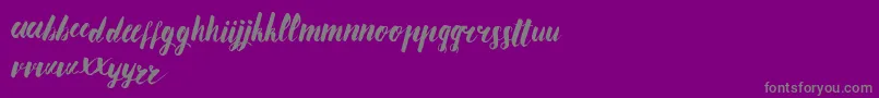 AnanasLips Font – Gray Fonts on Purple Background