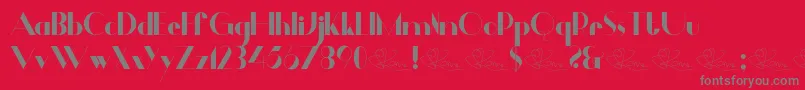 fuente Dalmais – Fuentes Grises Sobre Fondo Rojo