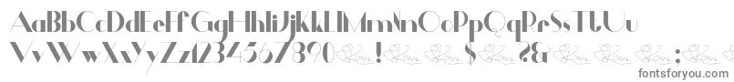 Dalmais Font – Gray Fonts on White Background