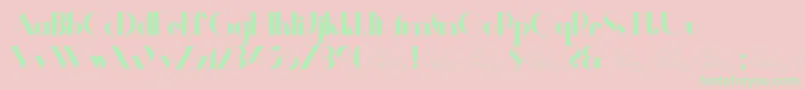 Dalmais Font – Green Fonts on Pink Background