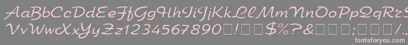 Elfringelite Font – Pink Fonts on Gray Background