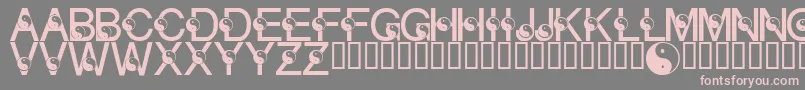 fuente LmsYingYang – Fuentes Rosadas Sobre Fondo Gris