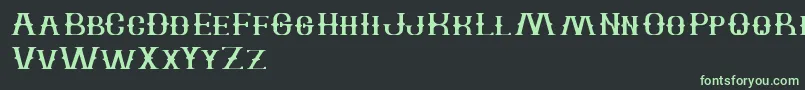 Шрифт TheBartender – зелёные шрифты на чёрном фоне
