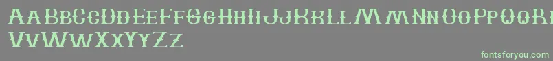 TheBartender-fontti – vihreät fontit harmaalla taustalla