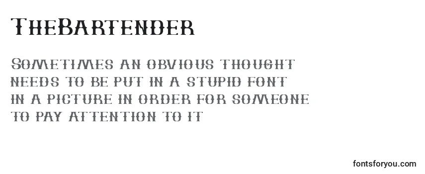 TheBartender Font