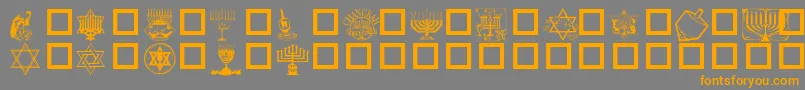 FestivalOfLights Font – Orange Fonts on Gray Background
