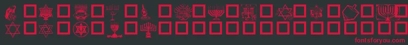 FestivalOfLights Font – Red Fonts on Black Background
