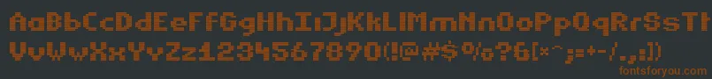 Estrogen Font – Brown Fonts on Black Background