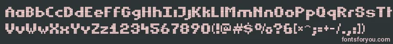 Estrogen Font – Pink Fonts on Black Background