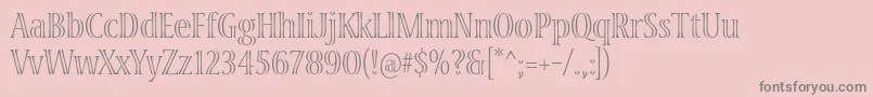 Шрифт VivastdLightcondensed – серые шрифты на розовом фоне