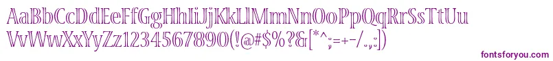 VivastdLightcondensed-fontti – violetit fontit