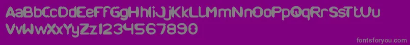 ModernCraft Font – Gray Fonts on Purple Background