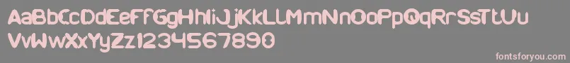 ModernCraft Font – Pink Fonts on Gray Background