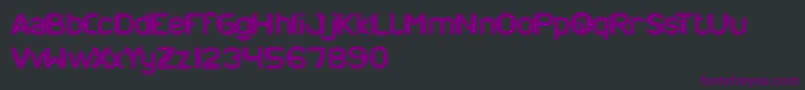 ModernCraft Font – Purple Fonts on Black Background