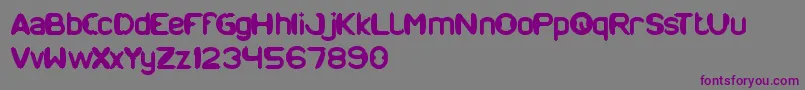 ModernCraft Font – Purple Fonts on Gray Background