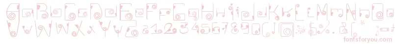 CkellipFont Font – Pink Fonts on White Background