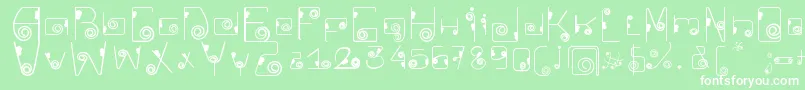 CkellipFont Font – White Fonts on Green Background