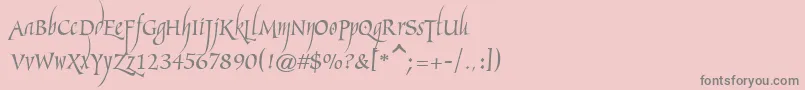 Marigoldwild-Schriftart – Graue Schriften auf rosa Hintergrund