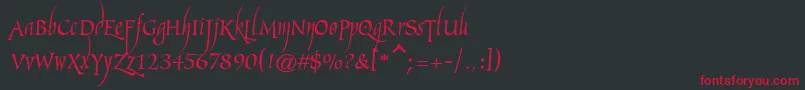Marigoldwild Font – Red Fonts on Black Background