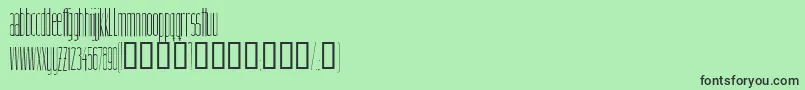 Weitere Informationen zur Linnette-Schriftart Linnette-Schriftart – Schwarze Schriften auf grünem Hintergrund