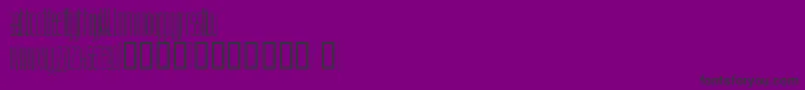 Linnette Font – Black Fonts on Purple Background