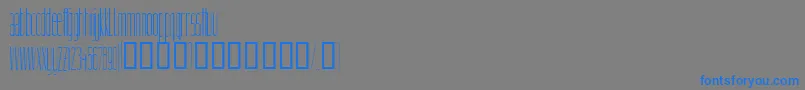 Linnette Font – Blue Fonts on Gray Background