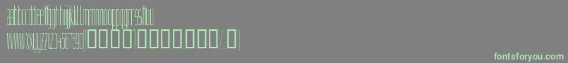 Linnette Font – Green Fonts on Gray Background