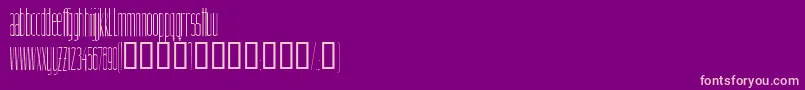 Linnette Font – Pink Fonts on Purple Background