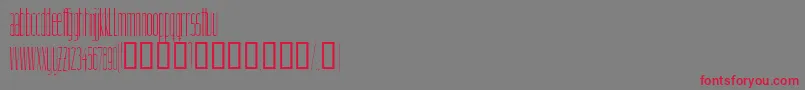 Linnette Font – Red Fonts on Gray Background