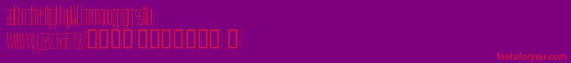 Linnette Font – Red Fonts on Purple Background