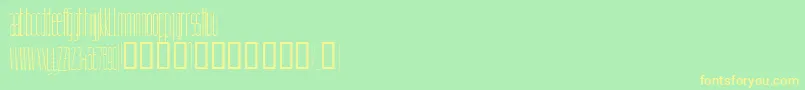 Linnette Font – Yellow Fonts on Green Background