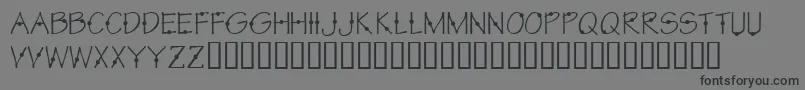 フォントKrCirkle – 黒い文字の灰色の背景
