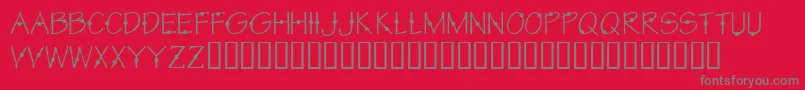 KrCirkle Font – Gray Fonts on Red Background