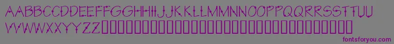 Шрифт KrCirkle – фиолетовые шрифты на сером фоне