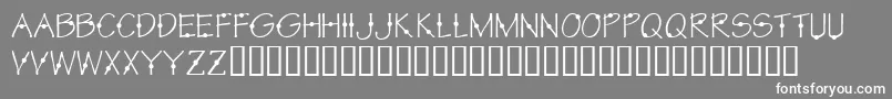 KrCirkle Font – White Fonts on Gray Background