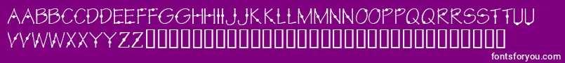 KrCirkle Font – White Fonts on Purple Background