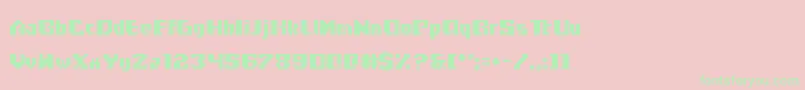 Frogotype Font – Green Fonts on Pink Background