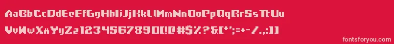 Frogotype Font – Pink Fonts on Red Background