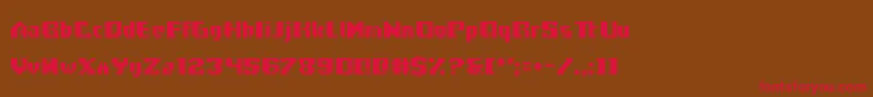 Frogotype Font – Red Fonts on Brown Background