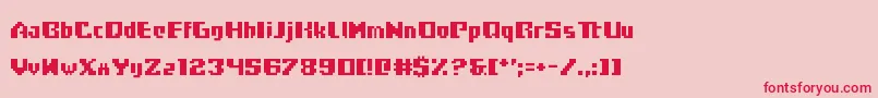 Frogotype Font – Red Fonts on Pink Background