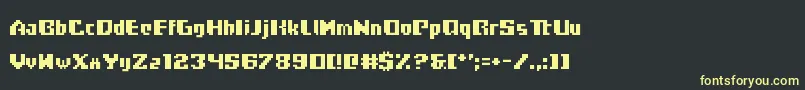 Frogotype Font – Yellow Fonts on Black Background