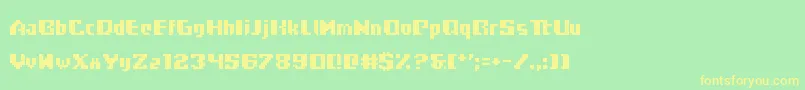 Frogotype Font – Yellow Fonts on Green Background