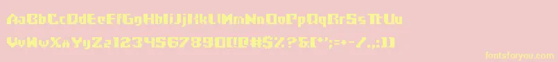 Frogotype Font – Yellow Fonts on Pink Background