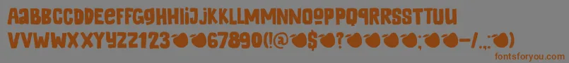 fuente DkAppelstroop – Fuentes Marrones Sobre Fondo Gris