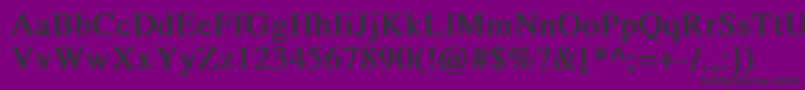 TempofontBold Font – Black Fonts on Purple Background